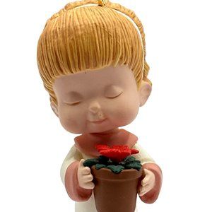 Hallmark Keepsake Angel Ornament Marys Angels Poinsettia 2013 #26 Flower Christm